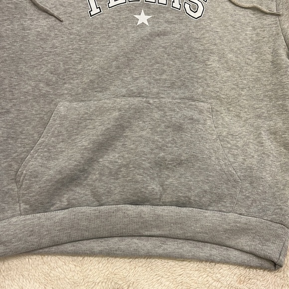 SHEIN Hooded Texas Sweatshirt large gray - Picture 3 of 7
